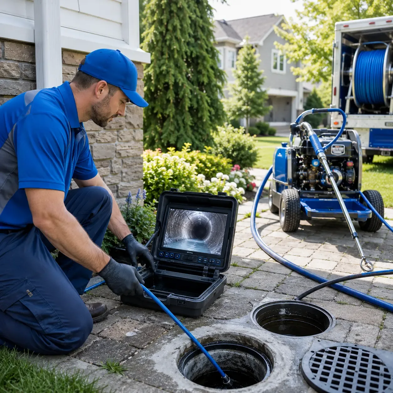 Outdoor drain cleaning professionals serving Calumet, OK