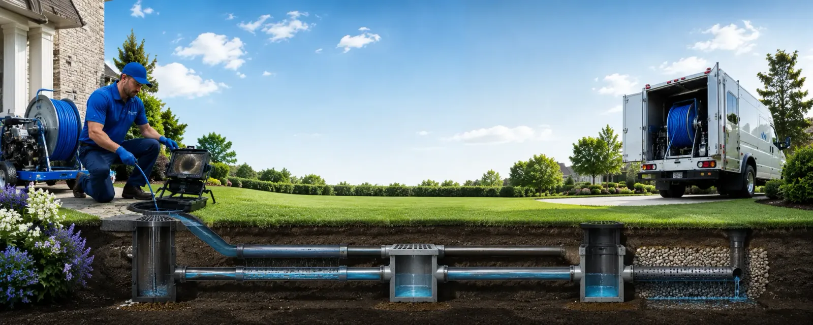 Outdoor drain cleaning information for Calumet, OK
